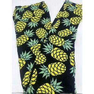 Womans Tall & Curvy LULAROE Legging Pineapple Fruit NEW T&C
